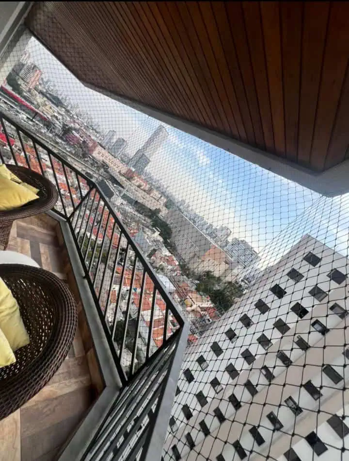 Rede de proteção em sacada Tatuapé SP – Malha Segura, garantindo segurança para crianças e pets