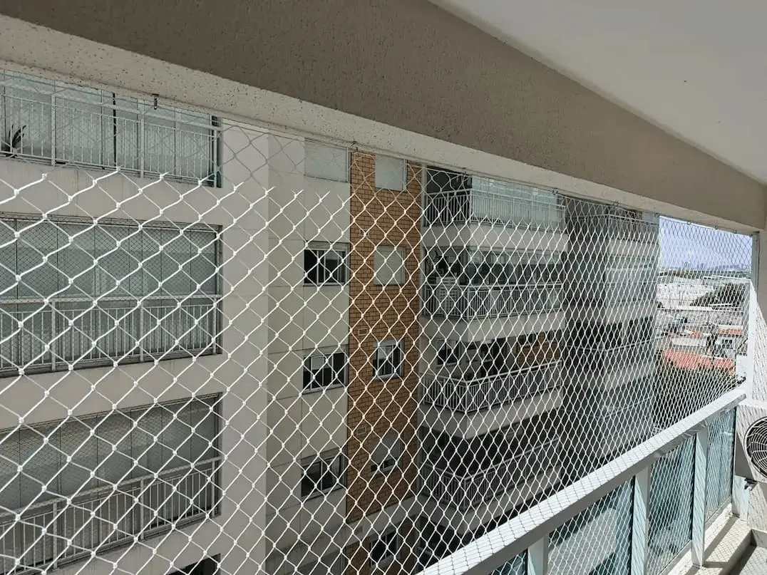 Rede de proteção instalada em sacada na Mooca São Paulo